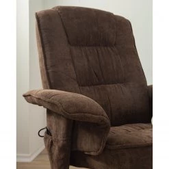 Loftscape Fauteuil de relaxation Wesburn I - Microfibre - Marron foncé -Pas Cher Fauteuils Magasin 1000139830 200731 06143900002 DETAILS P000000001000139830