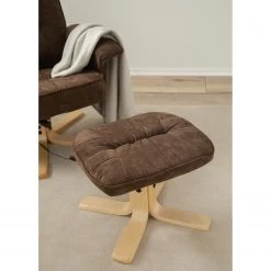Loftscape Fauteuil de relaxation Wesburn I - Microfibre - Marron foncé -Pas Cher Fauteuils Magasin 1000139830 200731 06144100004 DETAILS P000000001000139830