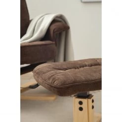 Loftscape Fauteuil de relaxation Wesburn I - Microfibre - Marron foncé -Pas Cher Fauteuils Magasin 1000139830 200731 06144200005 DETAILS P000000001000139830