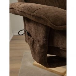 Loftscape Fauteuil de relaxation Wesburn I - Microfibre - Marron foncé -Pas Cher Fauteuils Magasin 1000139830 200731 06144200006 DETAILS P000000001000139830
