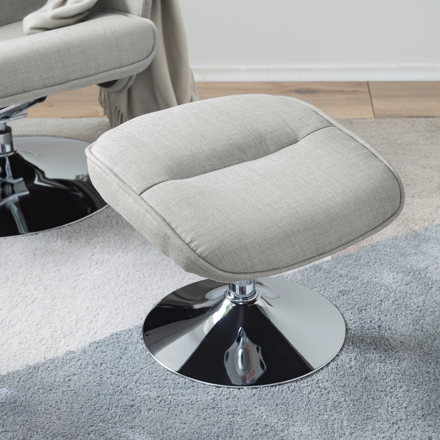 Loftscape Fauteuil de relaxation Selfors II - Tissage à plat - Gris clair 7 Loftscape Fauteuil de relaxation Selfors II - Tissage à plat - Gris clair – Image 5