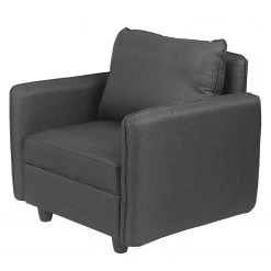 Fredriks Fauteuil Lavara I - Tissu - Gris foncé