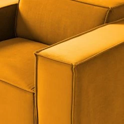 Fauteuil Kinx II - Velours - Velours Shyla: Jaune moutarde -Pas Cher Fauteuils Magasin 1000155589 210323 15113900200 DETAILS P000000001000155589