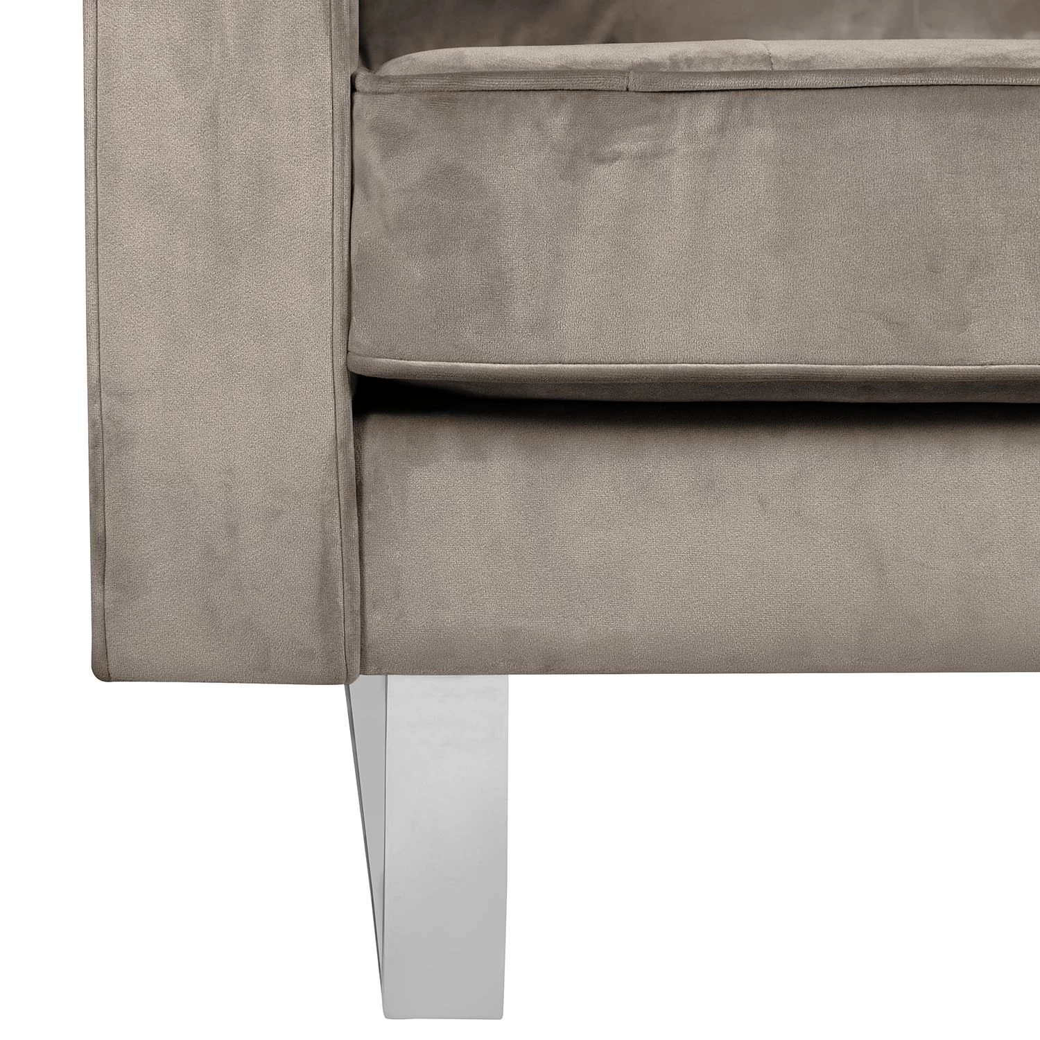 Fredriks Fauteuil Chelsea III - Microfibre - Tissu Tond : Gris clair - Luge 10 Fredriks Fauteuil Chelsea III - Microfibre - Tissu Tond : Gris clair - Luge – Image 8