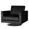 Fredriks Fauteuil pivotant Portobello III - Microfibre - Tissu Tond : Noir -Pas Cher Fauteuils Magasin 1000156661 190215 12594501345 IMAGE P000000001000156661