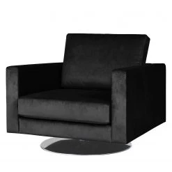 Fredriks Fauteuil pivotant Portobello III - Microfibre - Tissu Tond : Noir