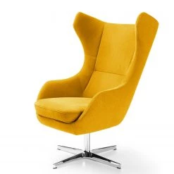 Loftscape Fauteuil Crawley - Microfibre - Jaune moutarde