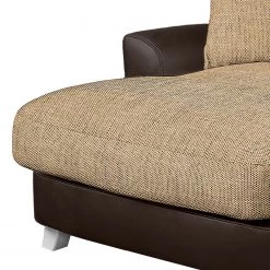 Ridgevalley Loveuse Garza I - Imitation cuir / Tissu structuré - Beige / Marron -Pas Cher Fauteuils Magasin 1000157729 190314 11240900244 GALLERYIMAGES P000000001000157729