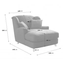 Ridgevalley Loveuse Garza I - Imitation cuir / Tissu structuré - Beige / Marron -Pas Cher Fauteuils Magasin 1000157729 190314 11241100249 GALLERYIMAGES P000000001000157729