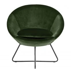 Jack & Alice Fauteuil design Eicken - Velours - Vert vieilli -Pas Cher Fauteuils Magasin 1000159499 190320 12030500057 GALLERYIMAGES P000000001000159499