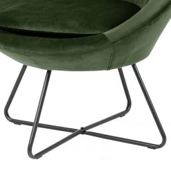 Jack & Alice Fauteuil design Eicken - Velours - Vert vieilli -Pas Cher Fauteuils Magasin 1000159499 190320 12030500062 GALLERYIMAGES P000000001000159499