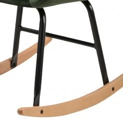 Mørteens Rocking chair Bolands II - Velours/ Métal - Vert sapin -Pas Cher Fauteuils Magasin 1000163171 190315 15245300037 GALLERYIMAGES P000000001000163171
