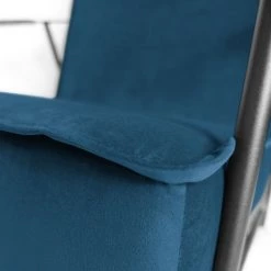 Jack & Alice Fauteuil Canoas II - Velours - Velours Ravi: Bleu marine -Pas Cher Fauteuils Magasin 1000164160 190522 16033600071 GALLERYIMAGES P000000001000164160