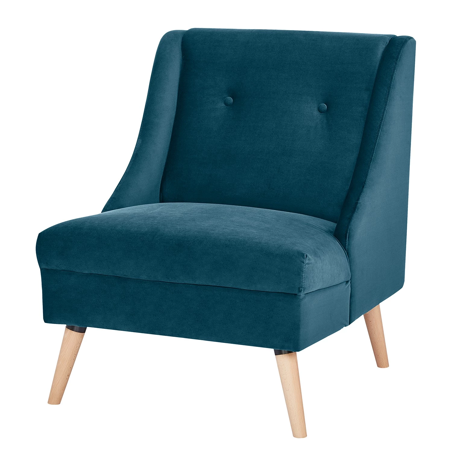 Mørteens Fauteuil Buxin I - Velours - Bleu foncé 3 Mørteens Fauteuil Buxin I - Velours - Bleu foncé