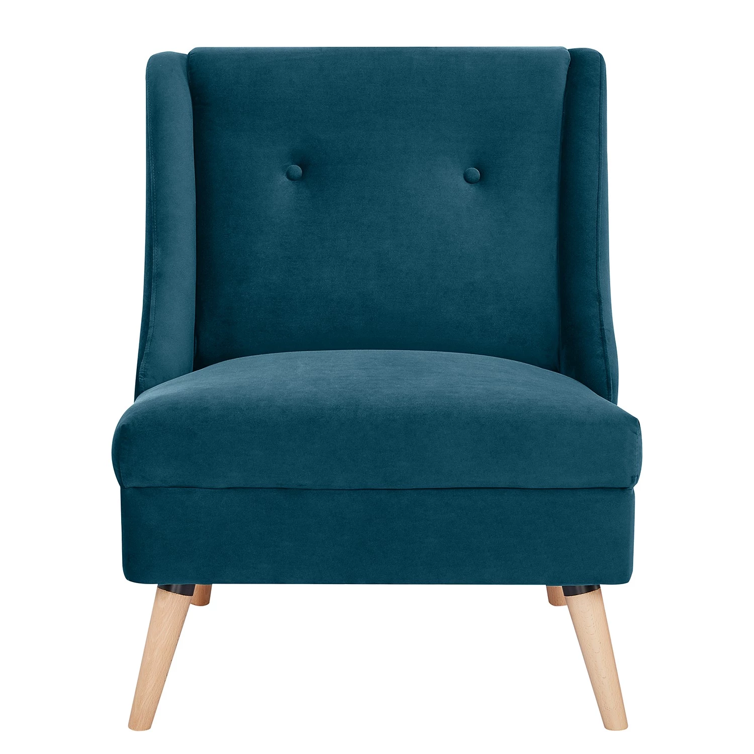 Mørteens Fauteuil Buxin I - Velours - Bleu foncé 6 Mørteens Fauteuil Buxin I - Velours - Bleu foncé – Image 4