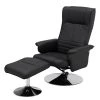 Fredriks Fauteuil de relaxation Devato - Avec repose-pieds / Imitation cuir - Noir -Pas Cher Fauteuils Magasin 1000176582 191125 07411300009 IMAGE P000000001000176582