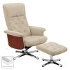 Fredriks Fauteuil de relaxation Roumont - Avec repose-pieds - Microfibre - Crème -Pas Cher Fauteuils Magasin 1000176597 191223 09222000002 MOOD IMAGE P000000001000176597 mood