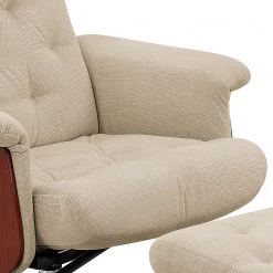 Fredriks Fauteuil de relaxation Roumont - Avec repose-pieds - Microfibre - Crème -Pas Cher Fauteuils Magasin 1000176597 191223 09222100005 DETAILS P000000001000176597