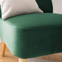 Mørteens Fauteuil Papicu - Velours - Vert foncé -Pas Cher Fauteuils Magasin 1000176649 210401 16111500004 DETAILS P000000001000176649
