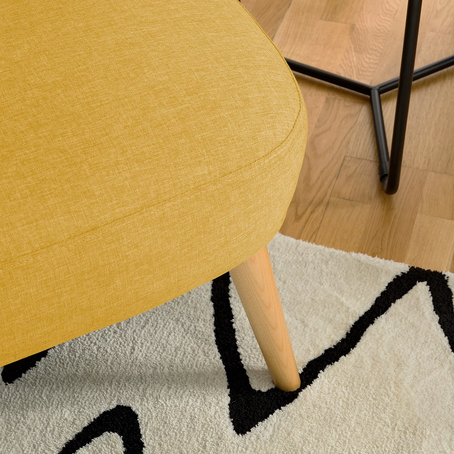 Fredriks Fauteui Tusmore - Tissu - Jaune 13 Fredriks Fauteui Tusmore - Tissu - Jaune – Image 11