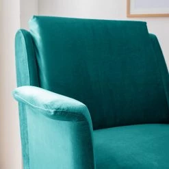 Mørteens Fauteuil Karnup - Velours - Bleu pétrole -Pas Cher Fauteuils Magasin 1000176657 210401 16112800010 DETAILS P000000001000176657