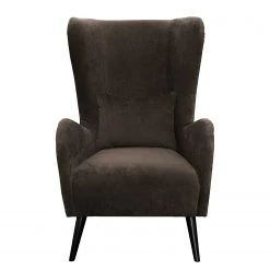 Jack & Alice Fauteuil Pillig - Velours - Marron foncé - Sans repose-pieds -Pas Cher Fauteuils Magasin 1000179110 190911 09323100204 DETAILS P000000001000179110