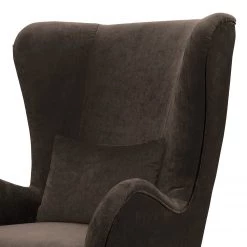 Jack & Alice Fauteuil Pillig - Velours - Marron foncé - Sans repose-pieds -Pas Cher Fauteuils Magasin 1000179110 190911 09323100206 DETAILS P000000001000179110