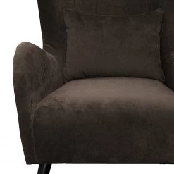 Jack & Alice Fauteuil Pillig - Velours - Marron foncé - Sans repose-pieds -Pas Cher Fauteuils Magasin 1000179110 190911 09323100208 DETAILS P000000001000179110