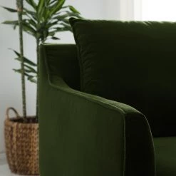 Studio Copenhagen Fauteuil Pouch - Velours - Vert foncé -Pas Cher Fauteuils Magasin 1000179430 200320 15315100012 DETAILS P000000001000179430
