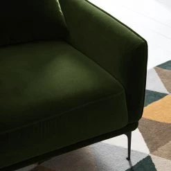 Studio Copenhagen Fauteuil Pouch - Velours - Vert foncé -Pas Cher Fauteuils Magasin 1000179430 200320 15315300013 DETAILS P000000001000179430