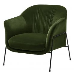 Studio Copenhagen Fauteuil Lubz - Velours - Vert foncé