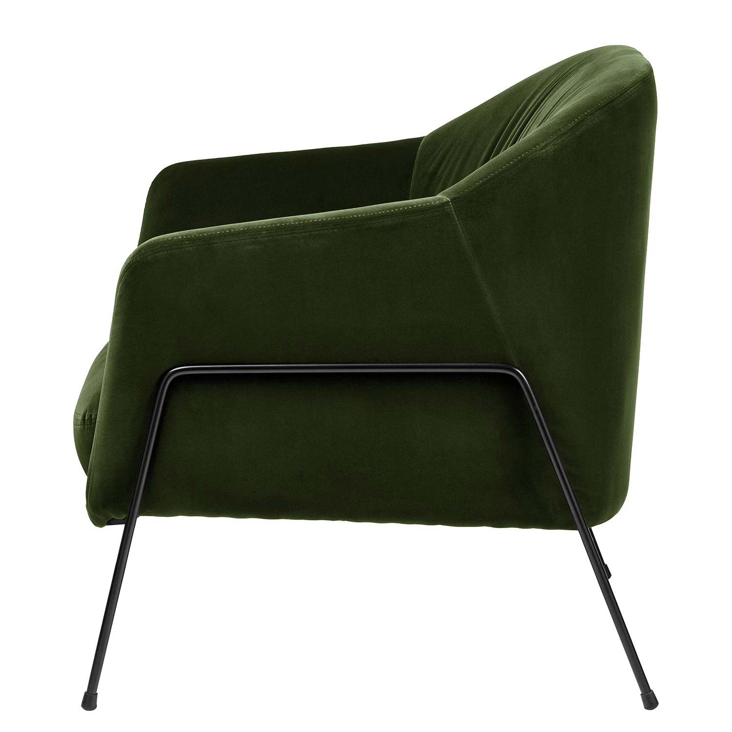 Studio Copenhagen Fauteuil Lubz - Velours - Vert foncé 7 Studio Copenhagen Fauteuil Lubz - Velours - Vert foncé – Image 5