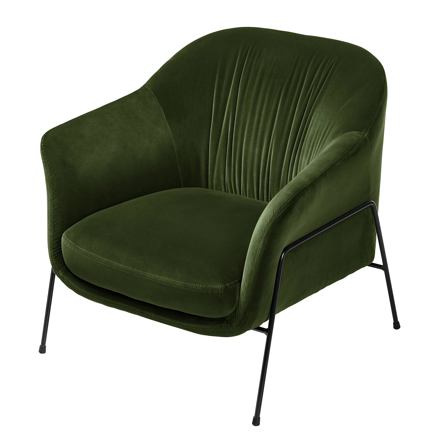 Studio Copenhagen Fauteuil Lubz - Velours - Vert foncé 9 Studio Copenhagen Fauteuil Lubz - Velours - Vert foncé – Image 7