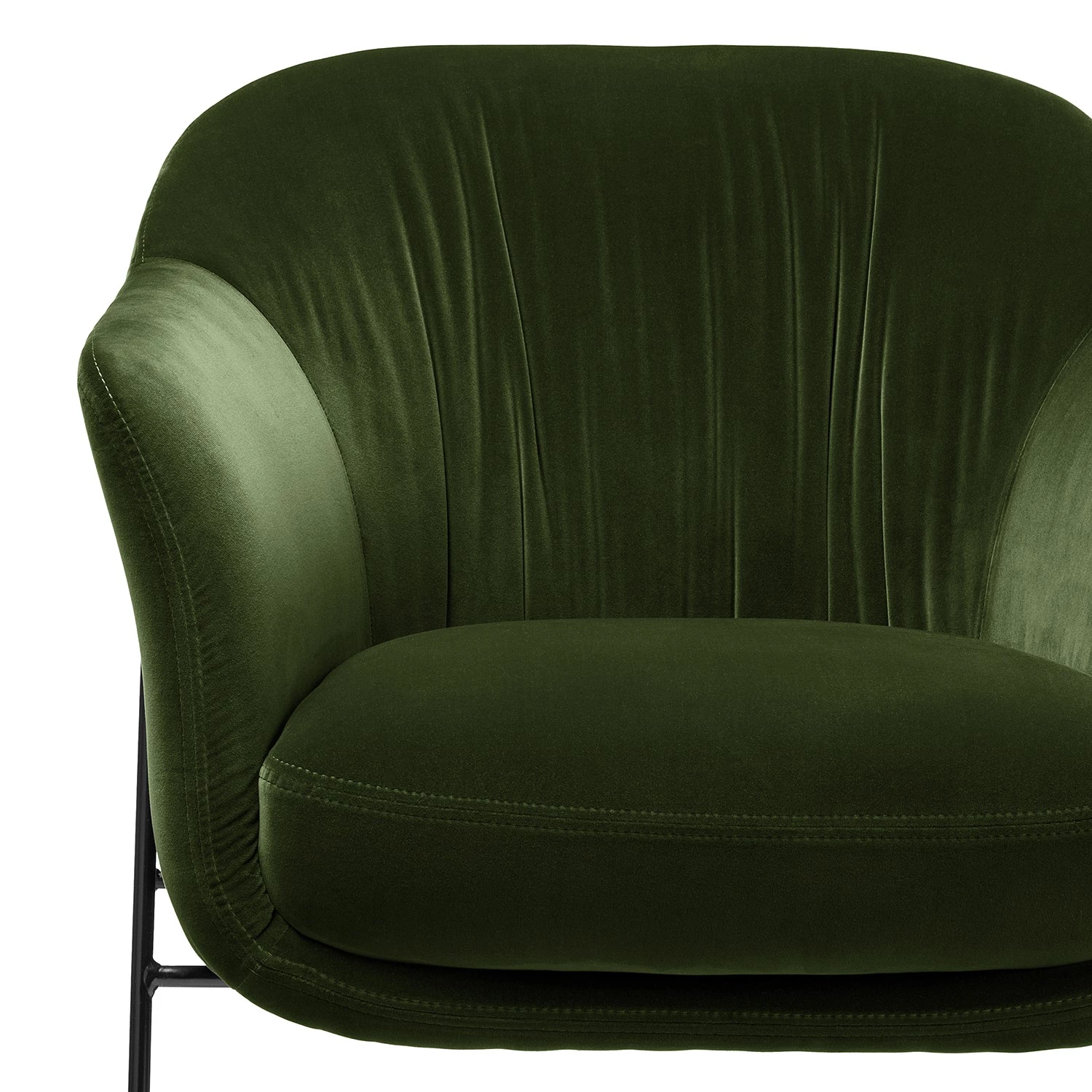Studio Copenhagen Fauteuil Lubz - Velours - Vert foncé 14 Studio Copenhagen Fauteuil Lubz - Velours - Vert foncé – Image 12