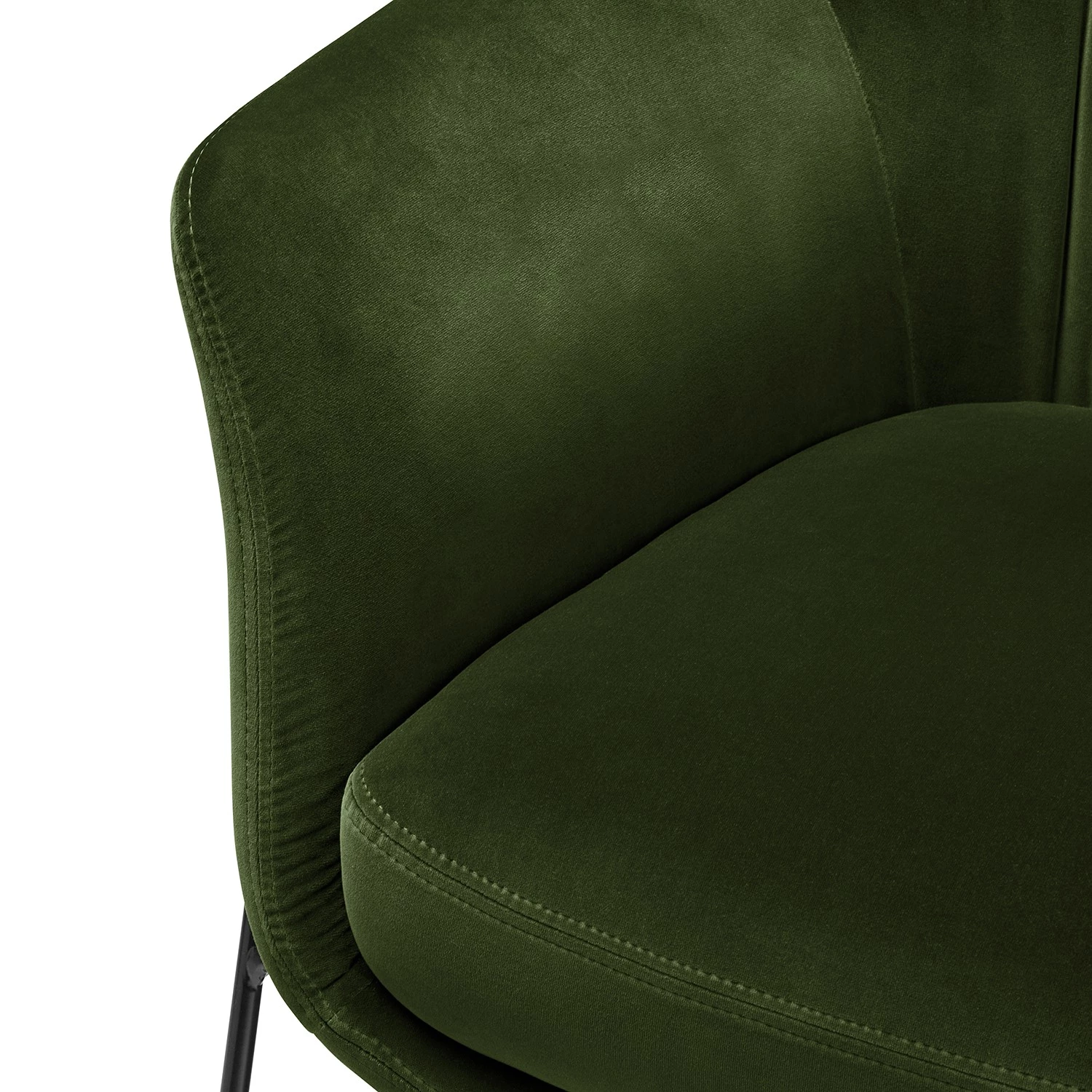 Studio Copenhagen Fauteuil Lubz - Velours - Vert foncé 16 Studio Copenhagen Fauteuil Lubz - Velours - Vert foncé – Image 14