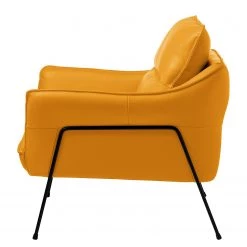 Studio Copenhagen Fauteuil Knokke II - Cuir véritable - Jaune doré 22 Studio Copenhagen Fauteuil Knokke II - Cuir véritable - Jaune doré -Pas Cher Fauteuils Magasin 1000179435 200211 09285900012 DETAILS P000000001000179435