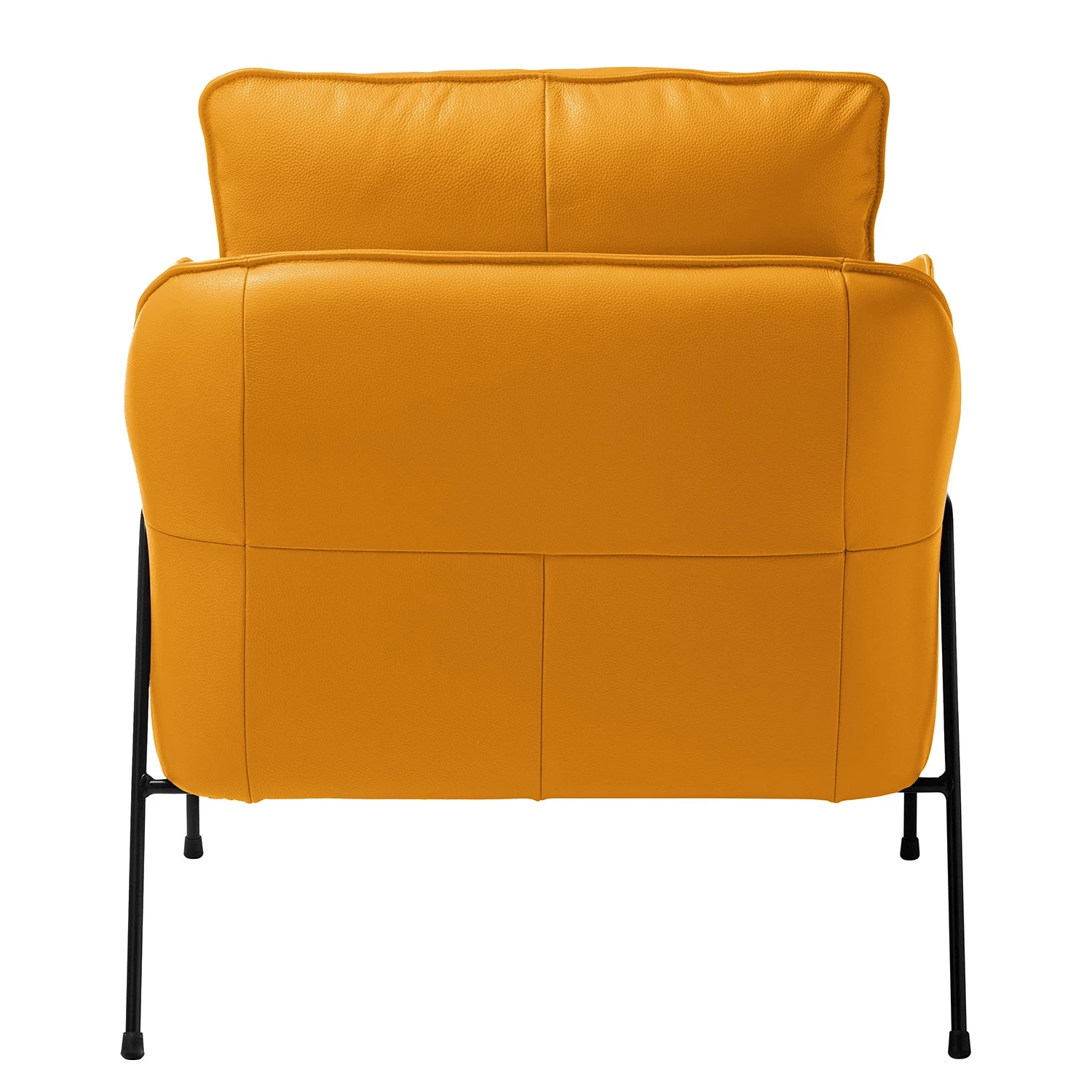 Studio Copenhagen Fauteuil Knokke II - Cuir véritable - Jaune doré 9 Studio Copenhagen Fauteuil Knokke II - Cuir véritable - Jaune doré – Image 7