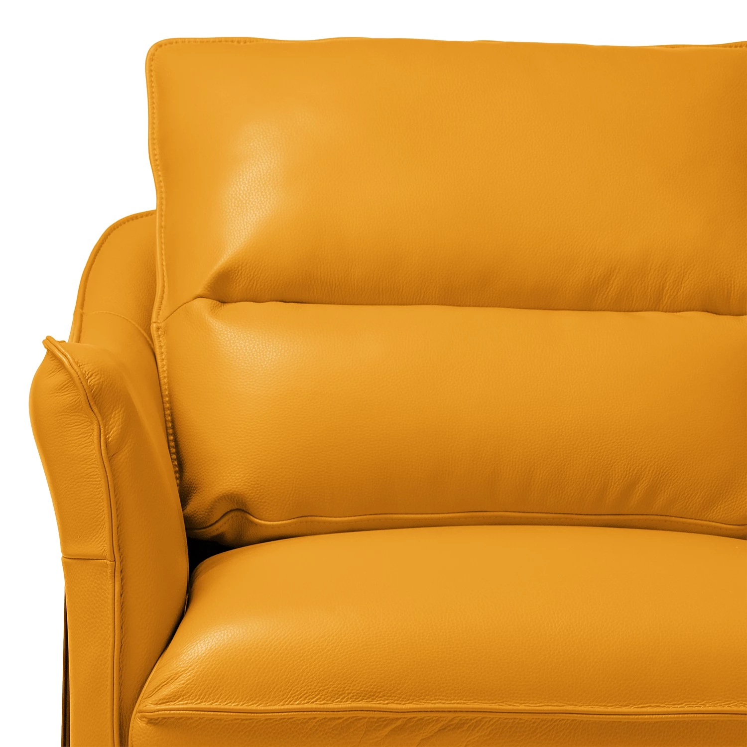 Studio Copenhagen Fauteuil Knokke II - Cuir véritable - Jaune doré 12 Studio Copenhagen Fauteuil Knokke II - Cuir véritable - Jaune doré – Image 10