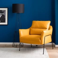 Studio Copenhagen Fauteuil Knokke II - Cuir véritable - Jaune doré 19 Studio Copenhagen Fauteuil Knokke II - Cuir véritable - Jaune doré -Pas Cher Fauteuils Magasin 1000179435 200622 14532700001 MOOD DETAILS P000000001000179435 mood