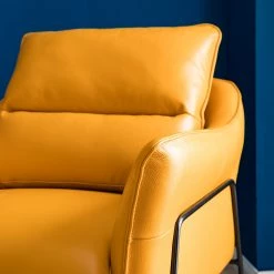 Studio Copenhagen Fauteuil Knokke II - Cuir véritable - Jaune doré 27 Studio Copenhagen Fauteuil Knokke II - Cuir véritable - Jaune doré -Pas Cher Fauteuils Magasin 1000179435 200622 14532900003 DETAILS P000000001000179435