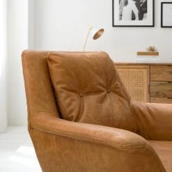 Studio Copenhagen Fauteuil Pimentas - Cuir - Marron -Pas Cher Fauteuils Magasin 1000179436 200324 14463400007 DETAILS P000000001000179436