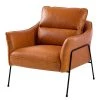Studio Copenhagen Fauteuil Knokke I - Cuir véritable - Cognac -Pas Cher Fauteuils Magasin 1000179437 210323 15233901696 IMAGE P000000001000179437