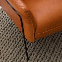 Studio Copenhagen Fauteuil Knokke I - Cuir véritable - Cognac -Pas Cher Fauteuils Magasin 1000179437 210323 15234101705 DETAILS P000000001000179437