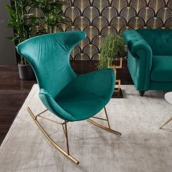 Jack & Alice Fauteuil Cabuya - Velours - Bleu pétrole -Pas Cher Fauteuils Magasin 1000179440 200406 14485800002 MOOD DETAILS P000000001000179440 mood