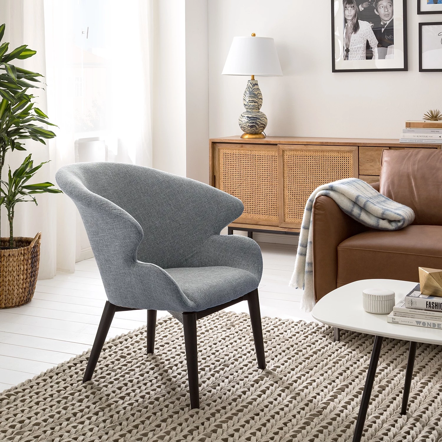 Jack & Alice Chaise capitonnée Calden - Tissage à plat 10 Jack & Alice Chaise capitonnée Calden - Tissage à plat – Image 8