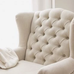 Maison Belfort Fauteuil Noda - Tissu - Crème -Pas Cher Fauteuils Magasin 1000179520 200617 12144100003 DETAILS P000000001000179520