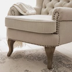 Maison Belfort Fauteuil Noda - Tissu - Crème -Pas Cher Fauteuils Magasin 1000179520 200617 12144200006 DETAILS P000000001000179520