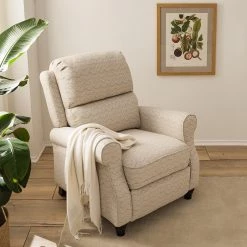 Fredriks Relaxfauteuil Tinamba - Tissu - Beige -Pas Cher Fauteuils Magasin 1000180139 200731 14151900004 DETAILS P000000001000180139