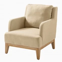 Maison Belfort Fauteuil Niebla - Tissu - Beige