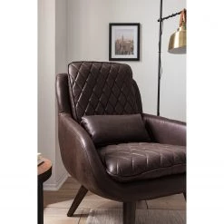 Ars manufacti Fauteuil Belrose I - Imitation cuir - Marron foncé -Pas Cher Fauteuils Magasin 1000180872 200723 13373900003 DETAILS P000000001000180872